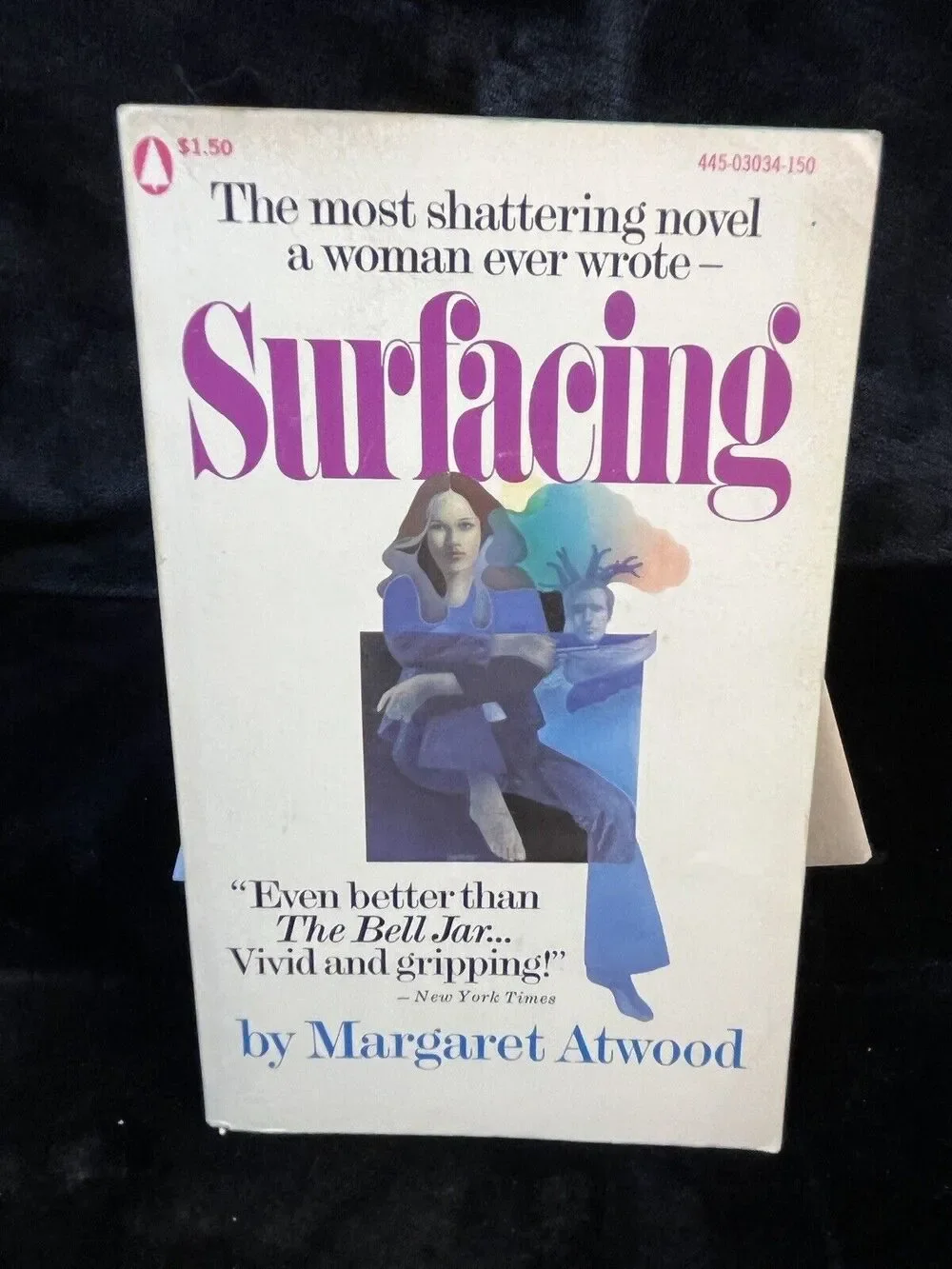Vintage Surfacing by Margaret Atwood 1972 Paperback Book Popular Library Edition